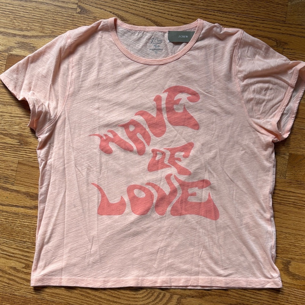 J. Crew Wave of Love Tee T-Shirt XL NWT